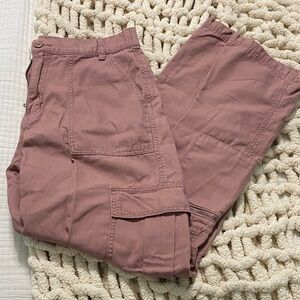 Aeropostale Dusty Pink Utility Cargo Pants